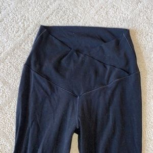 Aerie offline crossover black flare leggings, size small
